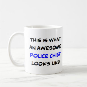 awesome police chief coffee mug