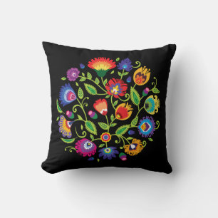 😍Awesome polish Folk Wycinanki Throw Pillow