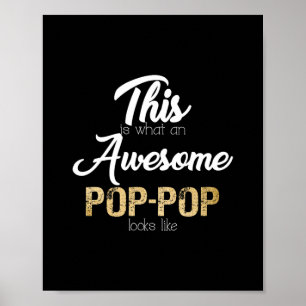 awesome pop-pop special grandpa poster