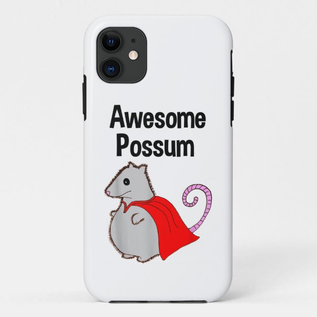 Awesome Possum Funny, Cute. Animal Lover Case-Mate iPhone Case (Back)