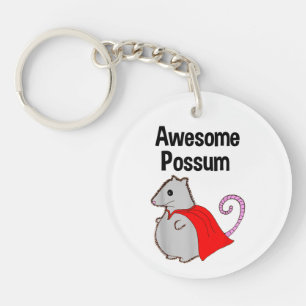 Awesome Possum Funny, Cute. Animal Lover Keychain
