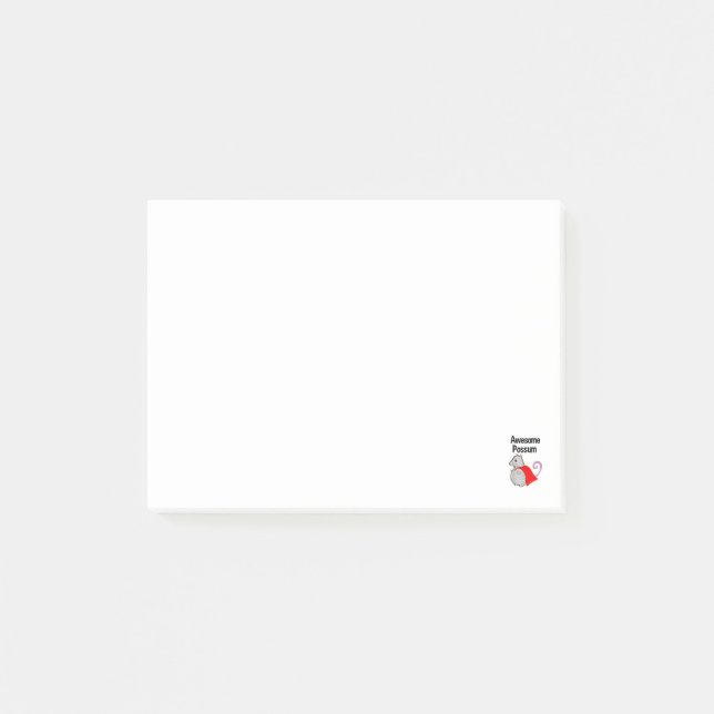 Awesome Possum Funny, Cute. Animal Lover Post-it Notes (Front)