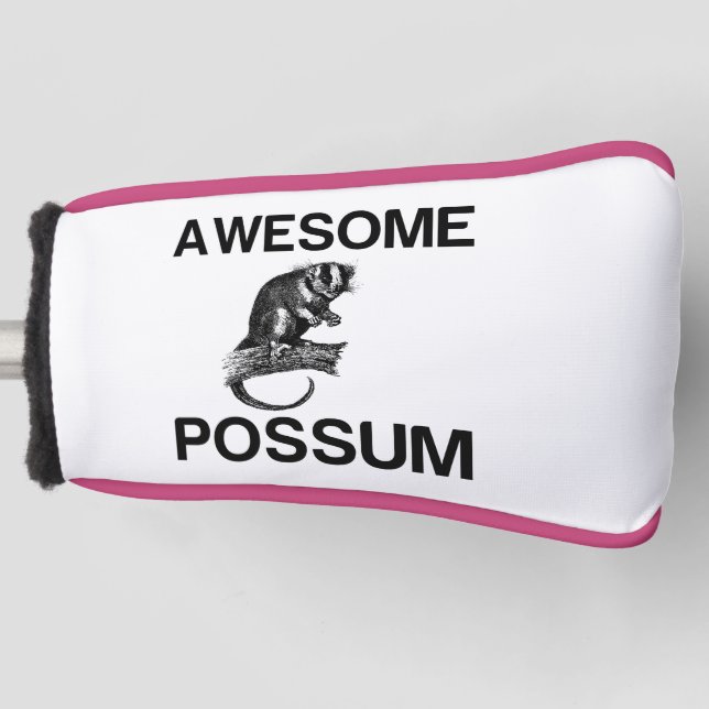 AWESOME POSSUM GOLF HEAD COVER (Front)