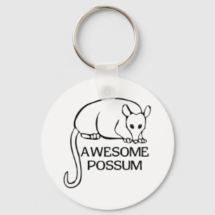 Awesome Possum Keychain