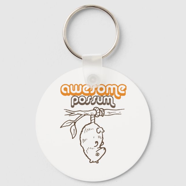 Awesome Possum Keychain (Front)