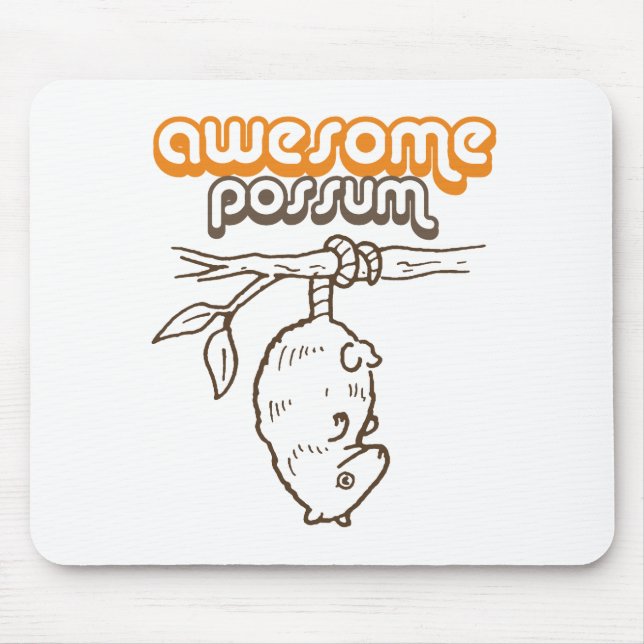 Awesome Possum Mouse Pad (Front)