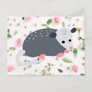 Awesome possum opossum animal carte postale