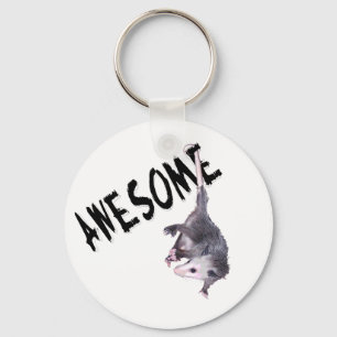 Awesome Possum Opossum Keychain