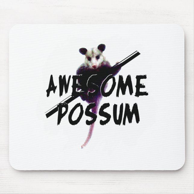 Awesome Possum Opossum Mouse Pad (Front)