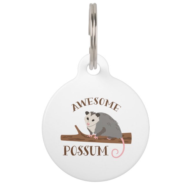 Awesome Possum Pet Tag (Front)