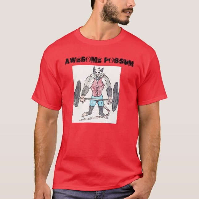 AWESOME POSSUM T-Shirt (Front)