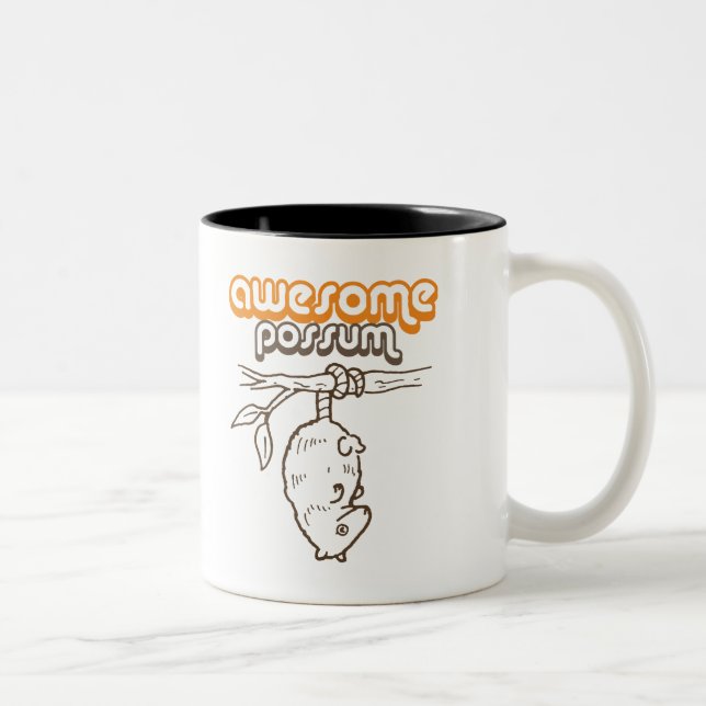 Awesome Possum Two-Tone Coffee Mug (Right)