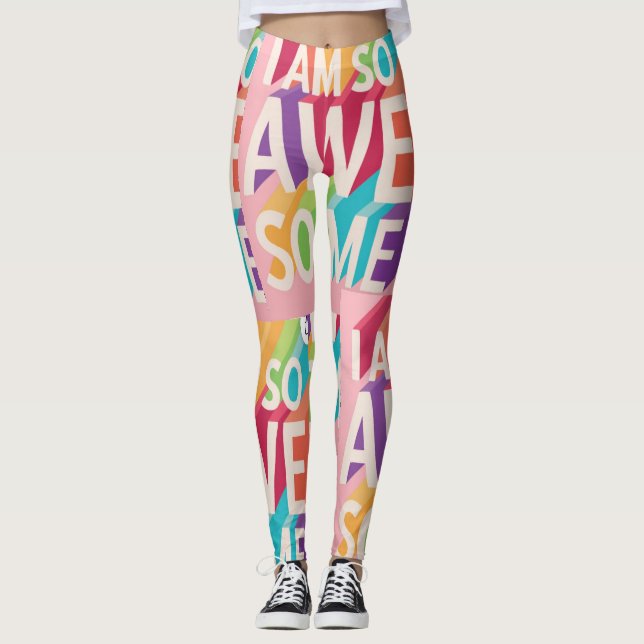 AWESOME 😎 PRINTED Leggings (Front)