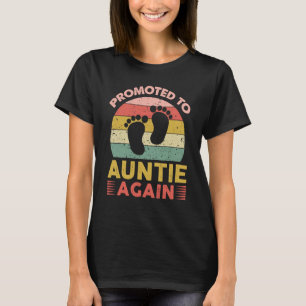 Awesome Promoted To Auntie Again Aunt Again T-Shirt