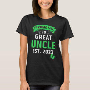 Awesome Promoted To Uncle 2023 New Great Uncle 20 T-Shirt