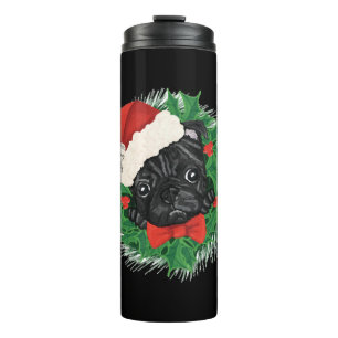 Awesome Pug Christmas Shirt Thermal Tumbler