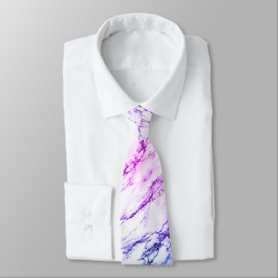 Awesome Purples and Blueish  Vein Marble Look Tie