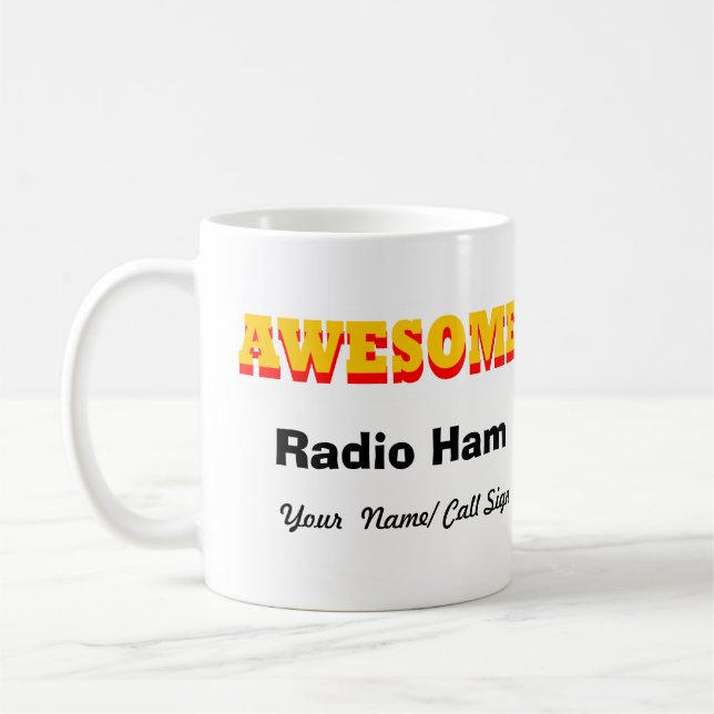 Awesome Radio Ham Coffee Mug (Left)