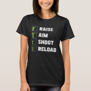 Awesome Raise Aim Shoot Reload For Grouse Hunting T-Shirt