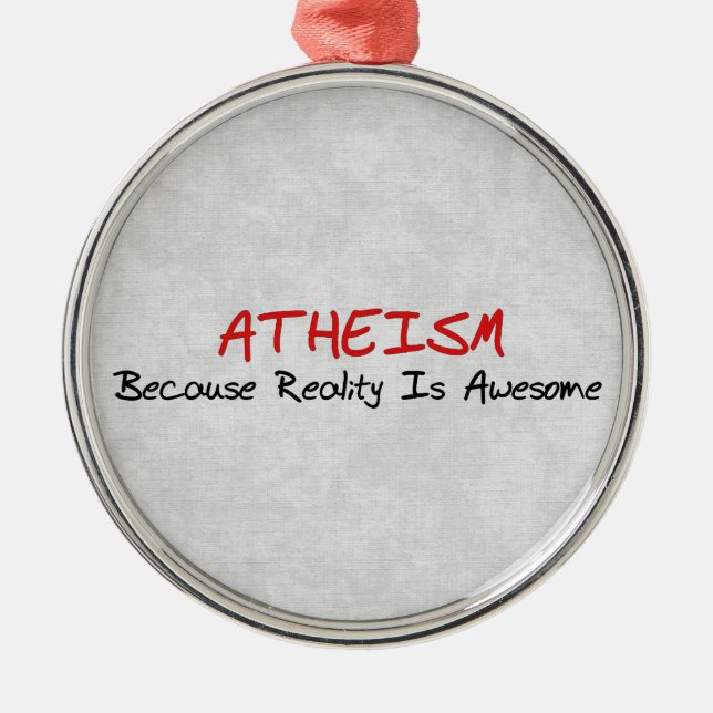 Awesome Reality Metal Ornament (Front)