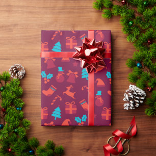 Awesome Red Christmas Gift Wrapping paper