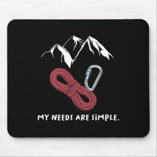 Awesome Rock Climbing Gift Shirt Rock Climber Boul Mouse Pad