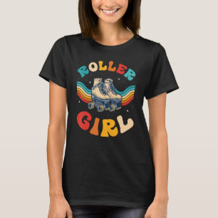 Awesome Roller Girl Vintage Skating Women Girls T-Shirt