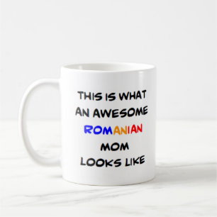 awesome romanian mom coffee mug
