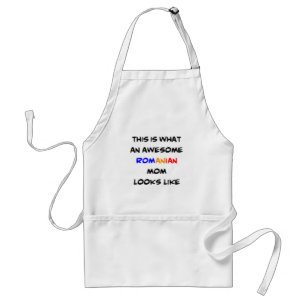 awesome romanian mom coffee mug standard apron