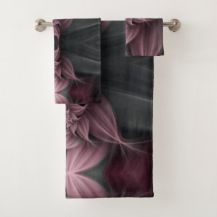 Awesome Rose Flower Fractal  Bath Towel Set