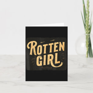 Awesome Rotten Girl Look for Speech Lovers Card