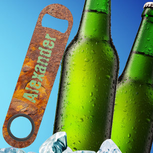 Awesome Rusty Iron Custom Name Bar Key