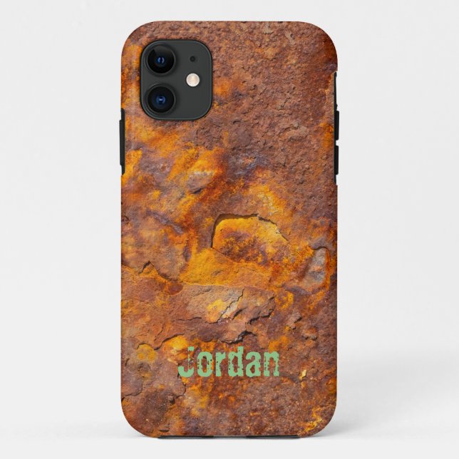 Awesome Rusty Iron Custom Name Case-Mate iPhone Case (Back)
