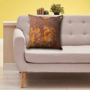 Awesome Rusty Iron Throw Pillow