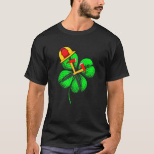 Awesome Saint Patrick S Day Firefighter Shamrock H T-Shirt
