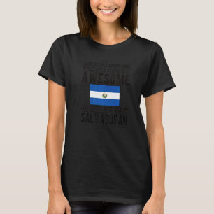 Awesome Salvadoran Flag El Salvador Salvadoran Roo T-Shirt