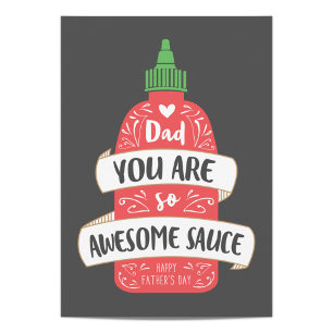 Awesome Sauce Father's Day Card