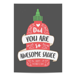 Awesome Sauce Father's Day Card