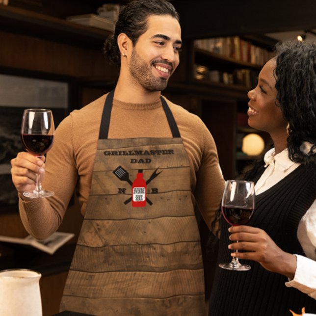 Awesome Sauce Personalized Barn Wood Apron (Creator Uploaded)