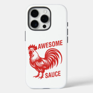 Awesome Sauce Rooster Funny iPhone 16 Pro Case