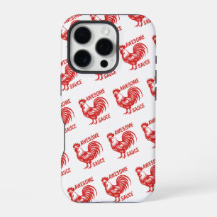 Awesome Sauce Rooster Funny iPhone 16 Pro Case
