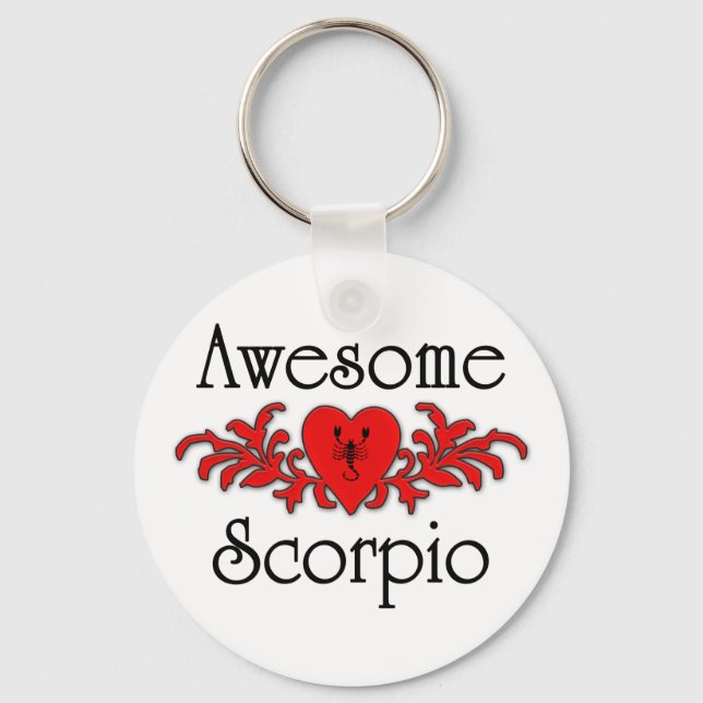 Awesome Scorpio Keychain (Front)