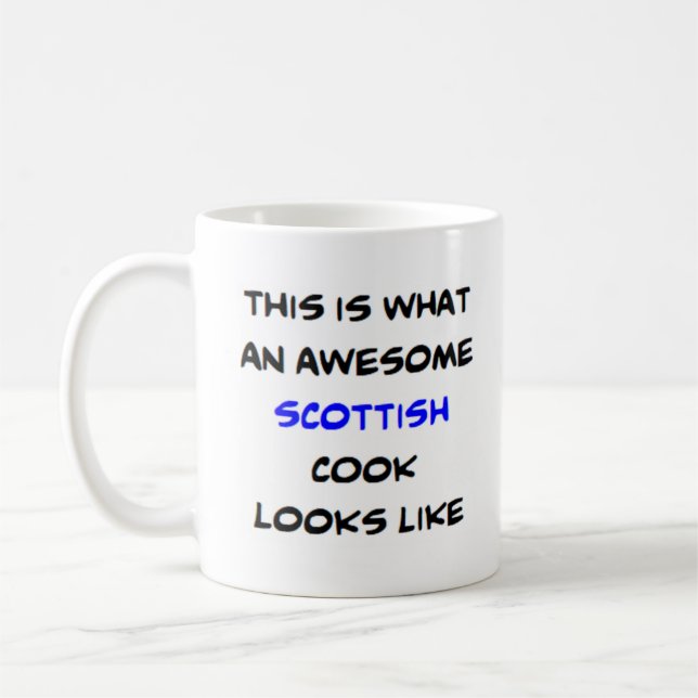awesome scottish cook coffee mug (Left)
