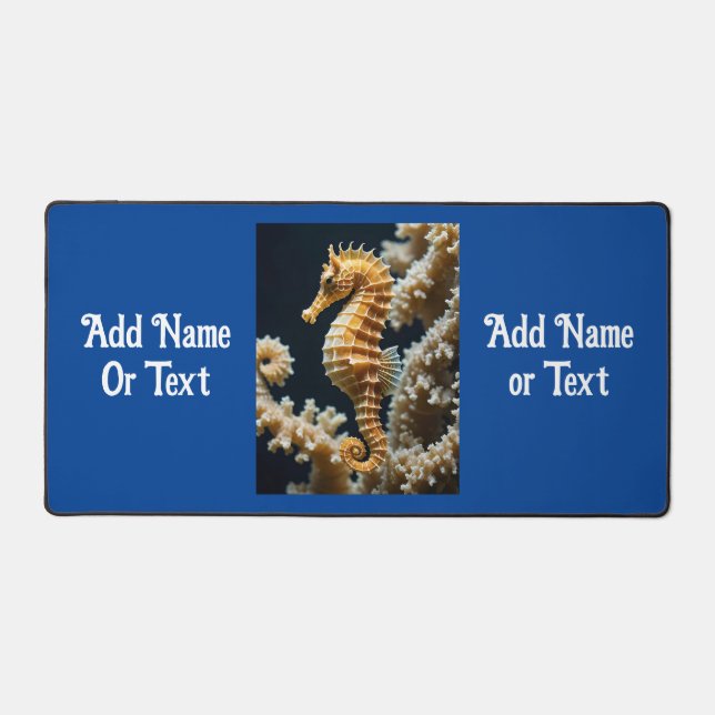 Awesome Seahorse Desk Mat (Front)