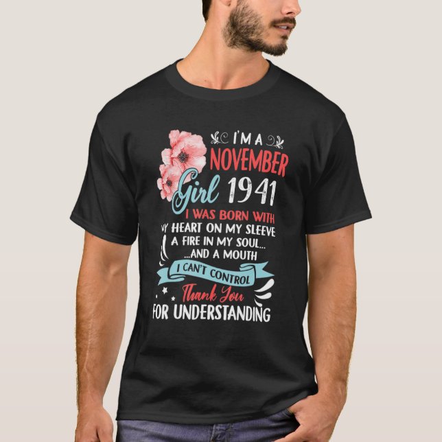 Awesome Since 1941 81st Birthday I'm A November Gi T-Shirt (Front)