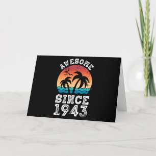 Awesome since 1943 80th Birthday Gift Card