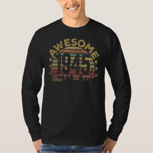 Awesome Since 1945 78th Birthday Retro Vintage T-Shirt