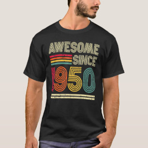 Awesome Since 1950 73th Birthday Retro T-Shirt