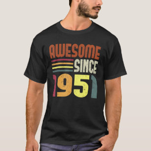 Awesome Since 1951 72th Birthday Retro Vintage T-Shirt