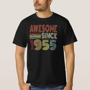 Awesome Since 1955 Retro Born In 1955 Birthday T-Shirt